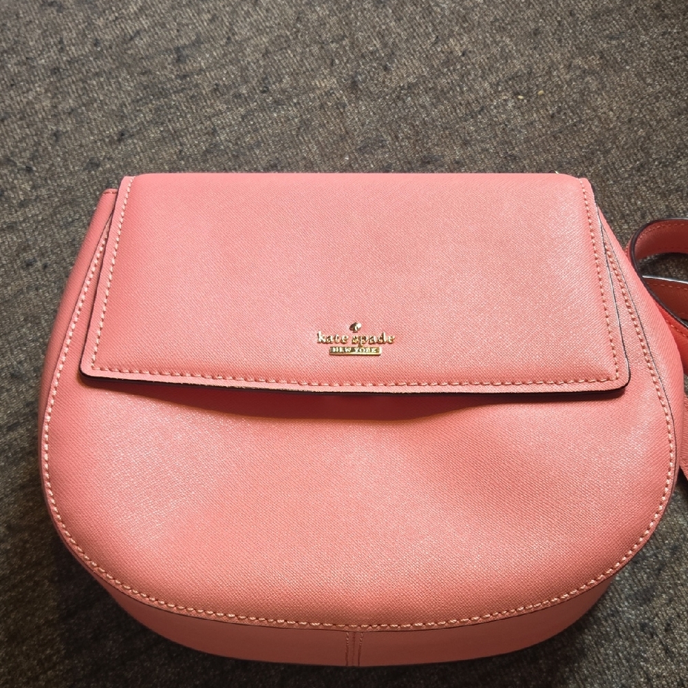 Kate Spade Cameron Street Byrdie crossbody bag in pink crosshatched leather